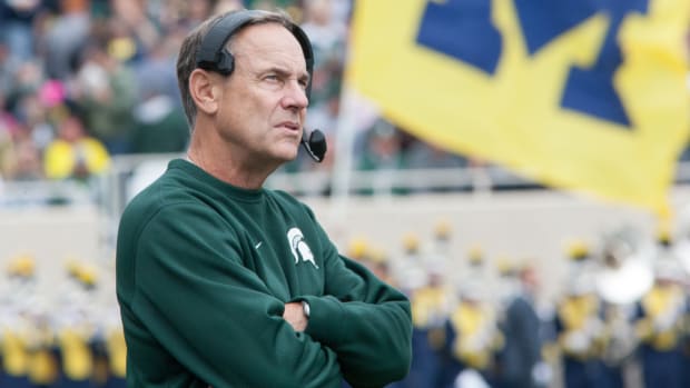 Mark Dantonio vs. UM (PHOTO:  Duffy Carpenter)